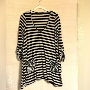 Ella Moss Striped Swing Top. Women’s, Size:Small.